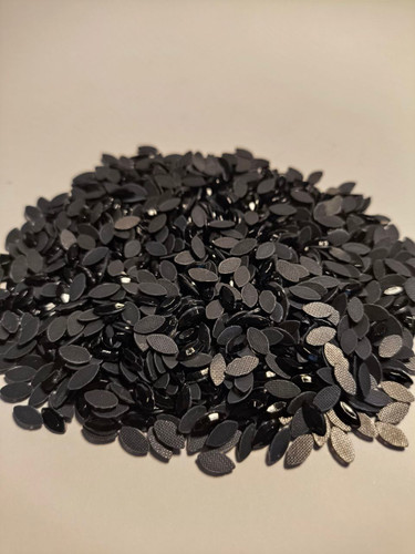 نگین حرارتی dmc چشمی مشکی سایز 7*3