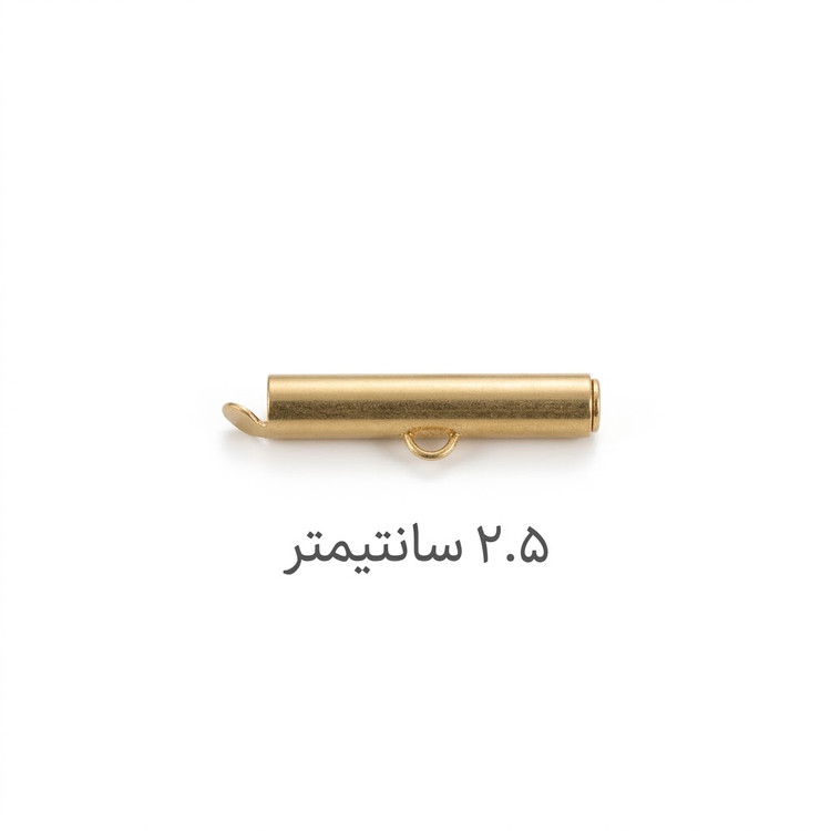 سربند لوله ای ۲.۵ سانت طلایی